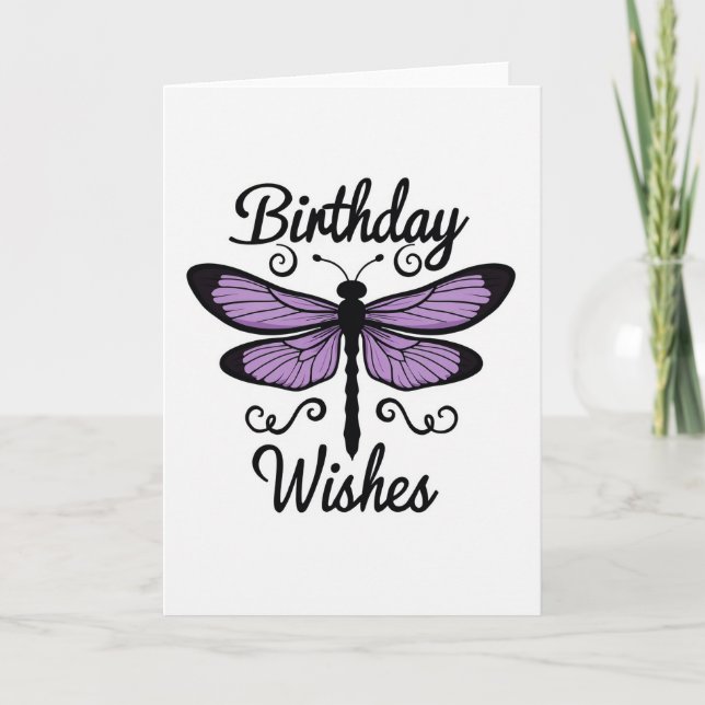 Joyful Ornate Bug Birthday Card (Front)
