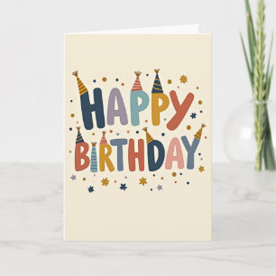 Joyful Painted Birthday Card