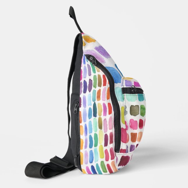 Joyful Palette of Colours - Summer Sling Bag (Left)