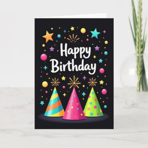 Joyful Party Hat Card