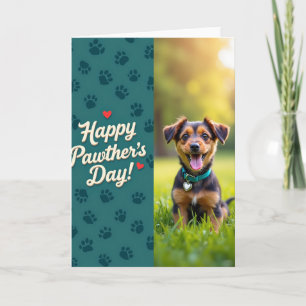 Joyful Pawthers Day Portrait Card