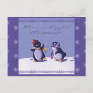Joyful Penguins postcard