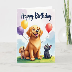 Joyful Pet Birthday Card