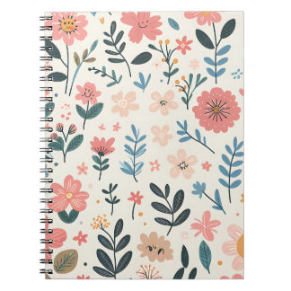Joyful Petals – Whimsical Flower Field Notebook