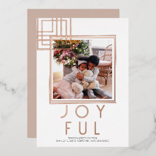 Joyful Photo Beige Christmas Holiday Season