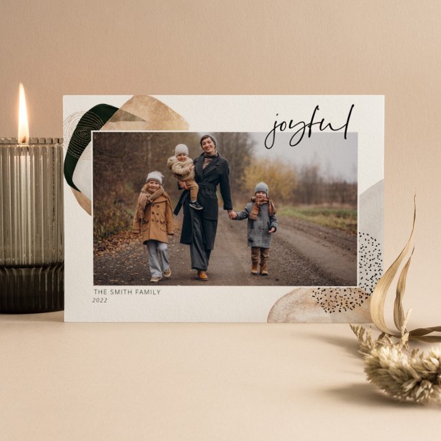 Joyful Photo Christmas Card (Creator Uploaded)