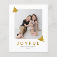 Joyful Photo Christmas Holiday Card