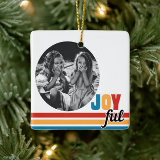 Joyful Photo Christmas Ornament