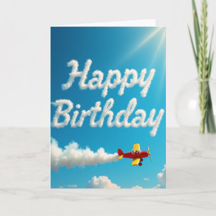 Joyful Plane Birthday Card