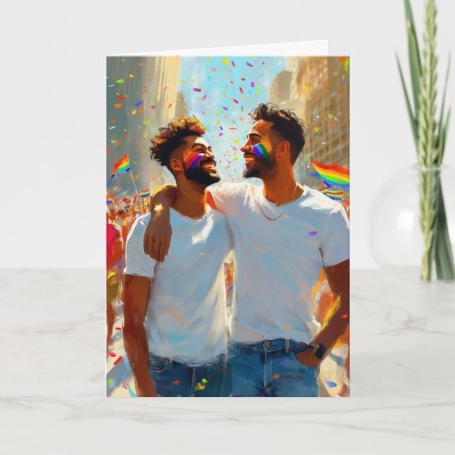 Joyful Pride Parade Celebration Card (Front)