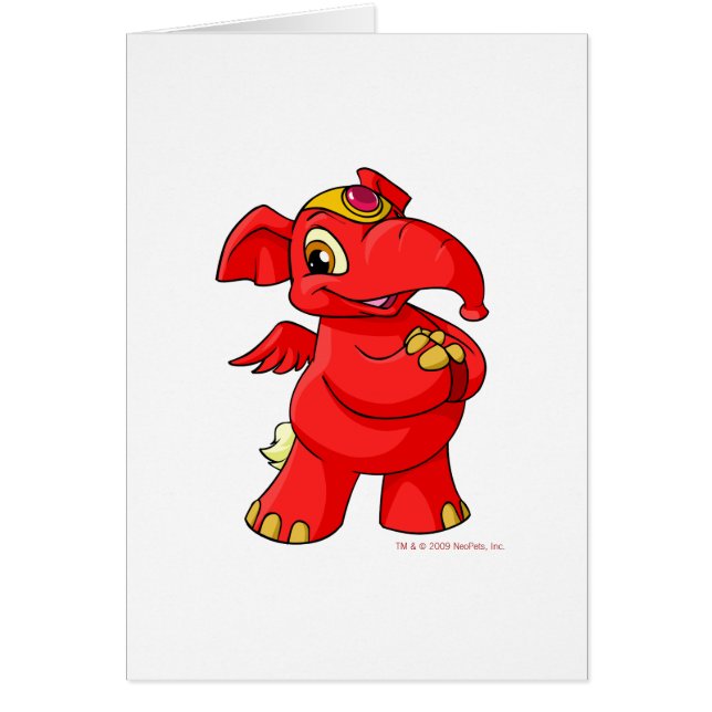 Joyful red Elephante (Front)