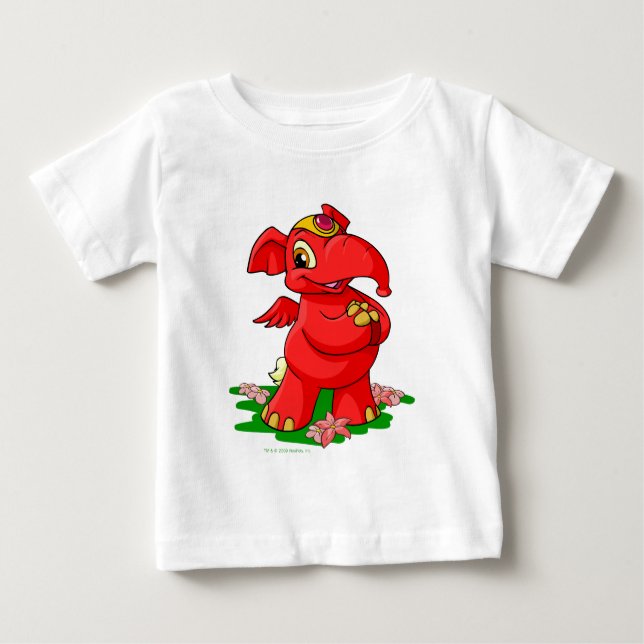 Joyful red Elephante in Shenkuu Baby T-Shirt (Front)