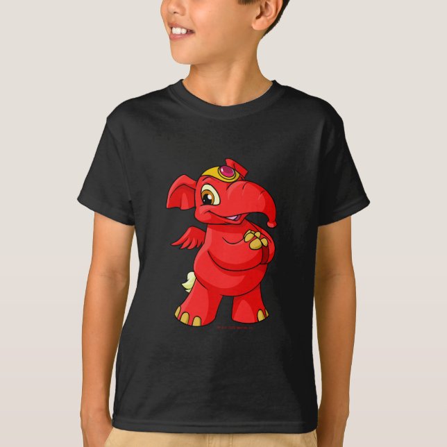 Joyful red Elephante T-Shirt (Front)