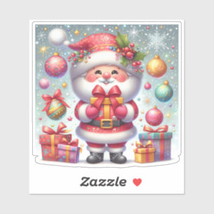 Joyful Santa Claus With Festive Gifts