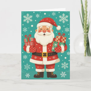 Joyful Santa Holiday Card