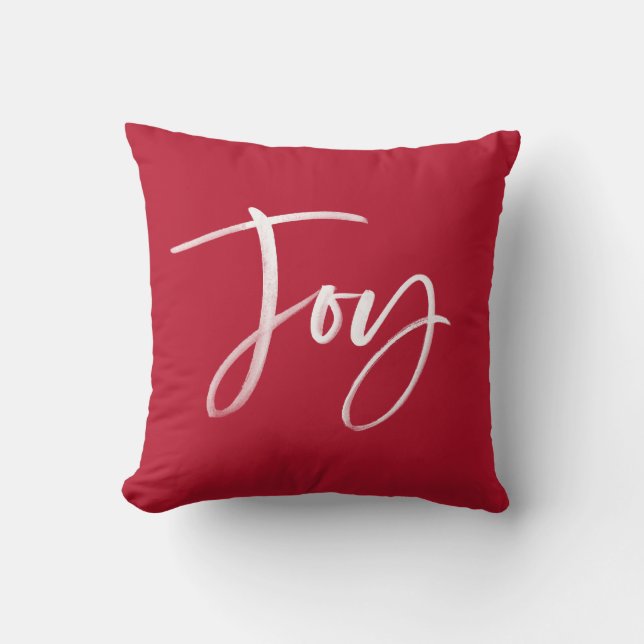 Joyful Script | Holiday Cushion (Front)