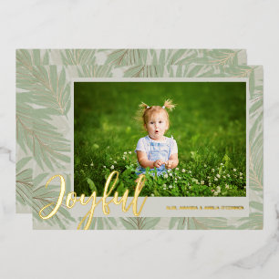 JOYFUL Script Photo Gold