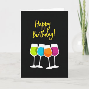 Joyful Scripted Glasses Card