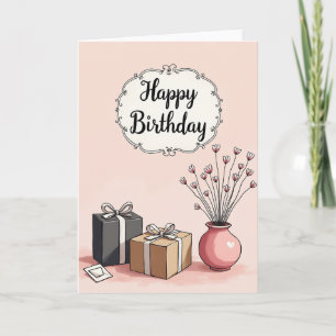 Joyful Scroll Birthday Card