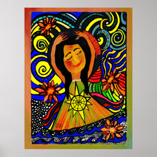 Joyful Serenity: A Celebration of Inner Peace Poster