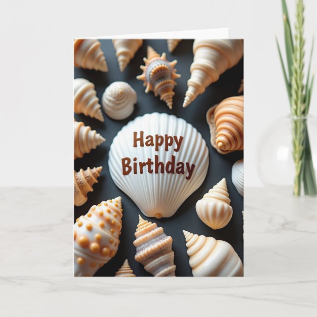 Joyful Shell Birthday Card (Front)