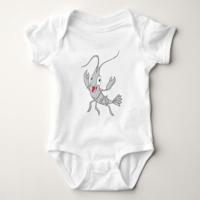Joyful Shrimp Baby Bodysuit (Front)