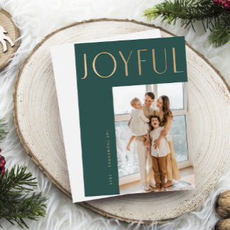 Joyful + Simple Template Christmas Card
