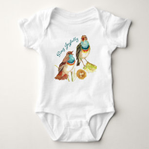 Joyful Singing Birds Baby Bodysuit