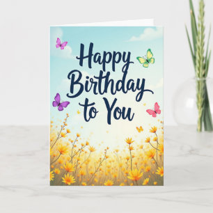 Joyful Sky Birthday Card