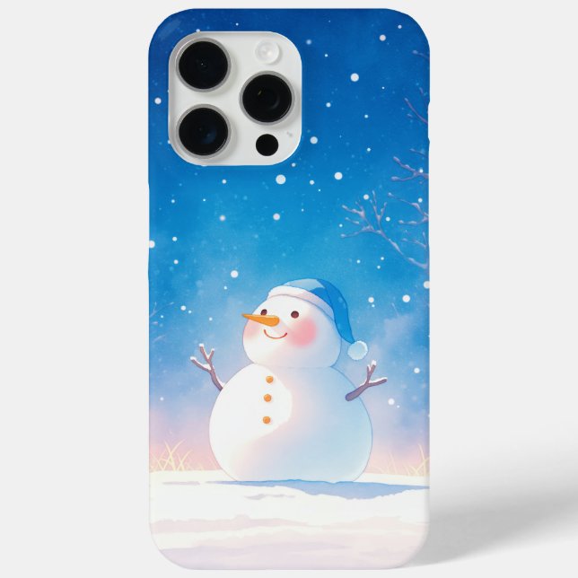 Joyful Snowman Case-Mate iPhone Case (Back)