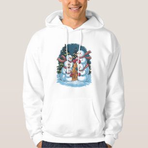 Joyful Snowman Family Hoodie