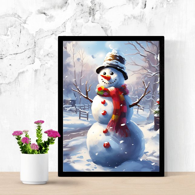 Joyful Snowman Wall Decor Poster (Creator Uploaded)