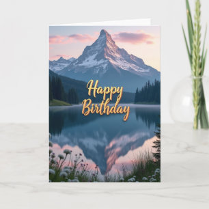 Joyful Snowy Mountain Card