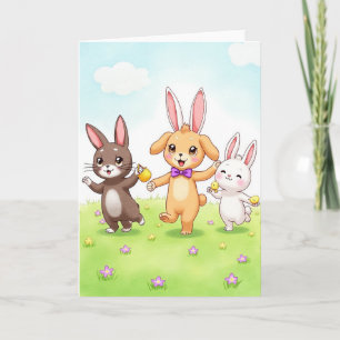 Joyful Spring Animal Friends Card
