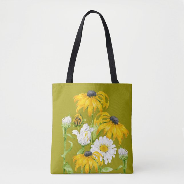 Joyful Summer on a All-Over-Print Tote Bag (Front)