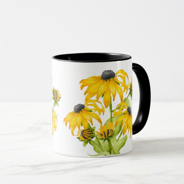 Joyful Summer on a Combo Mug (B) (Front Right)