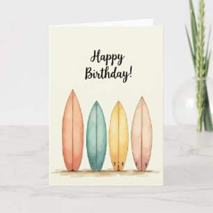 Joyful Surfboard Card