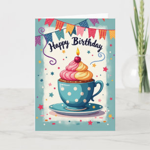 Joyful Teacup Treat Card