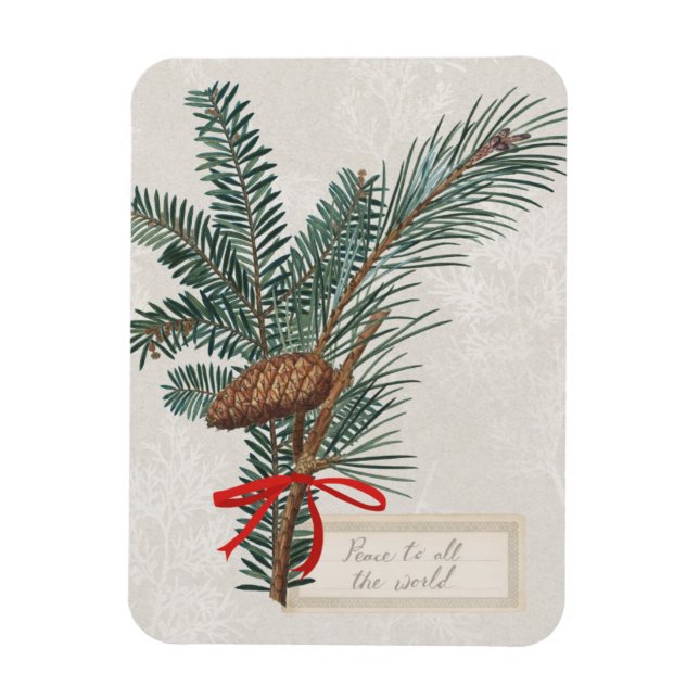 Joyful Tidings | Peace To All The World Magnet (Vertical)