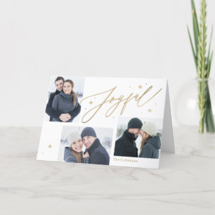 Joyful Times 3 Photos Holiday Card