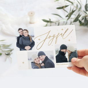 Joyful Times 3 Photos Holiday Photo Cards