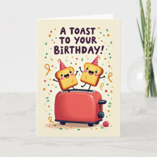 Joyful Toaster Birthday Card