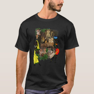 Joyful Tropical African Jungle Art T-Shirt