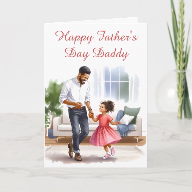 Joyful Twirls: Daddy-Daughter Dance Card (Front)