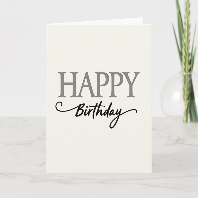 Joyful Typographic Card (Front)