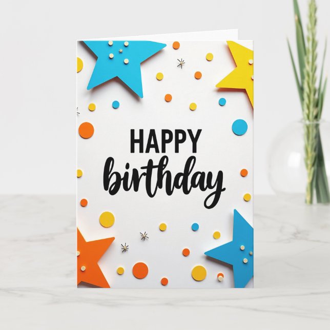Joyful Vibrant Forms Card (Front)