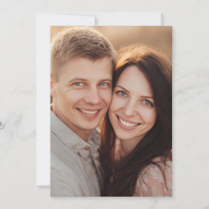 Joyful Warm Beige Photo Invitation