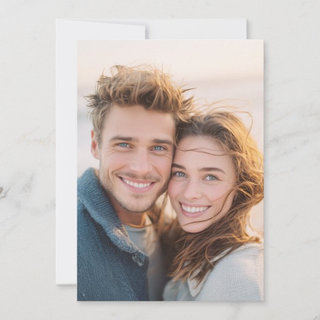 Joyful Warm Realistic Photo Invitation (Front)