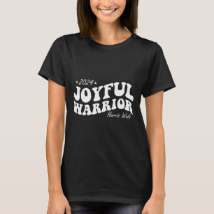 Joyful Warrior Kamala Harris Tim Walz 2024 Groovy T-Shirt