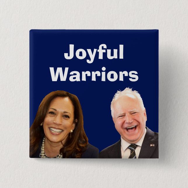Joyful Warriors Harris and Walz 15 Cm Square Badge (Front)